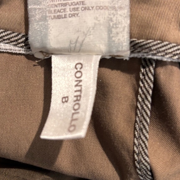 BRUNELLO CUCINELLI Sz 6 Khaki Pants Trousers Cotton Elastane Blend Pockets - Picture 12 of 13